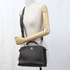 Fendi Mini Essential Peekaboo Handbag Leather — view 8