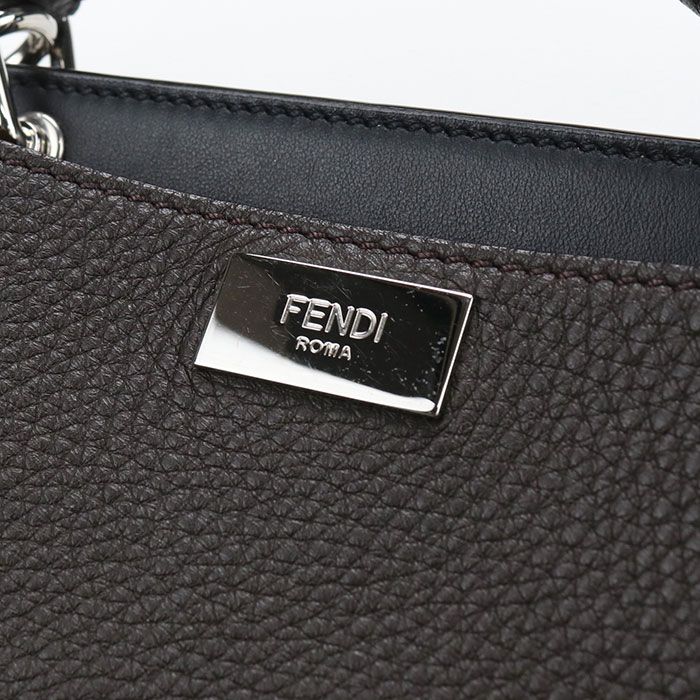 Fendi Mini Essential Peekaboo Handbag Leather — view 5