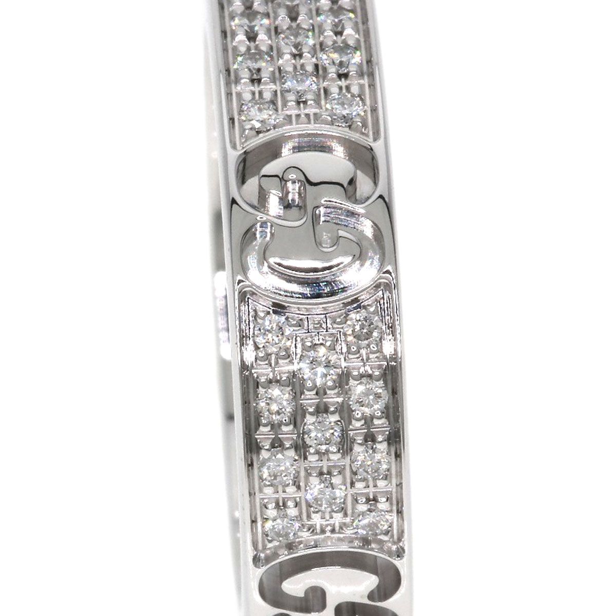 Gucci Icon Full Diamond Ring 18k White Gold — view 9