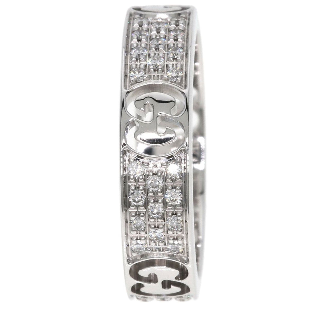 Gucci Icon Full Diamond Ring 18k White Gold — view 4