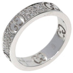 Gucci Icon Full Diamond Ring 18k White Gold — view 2