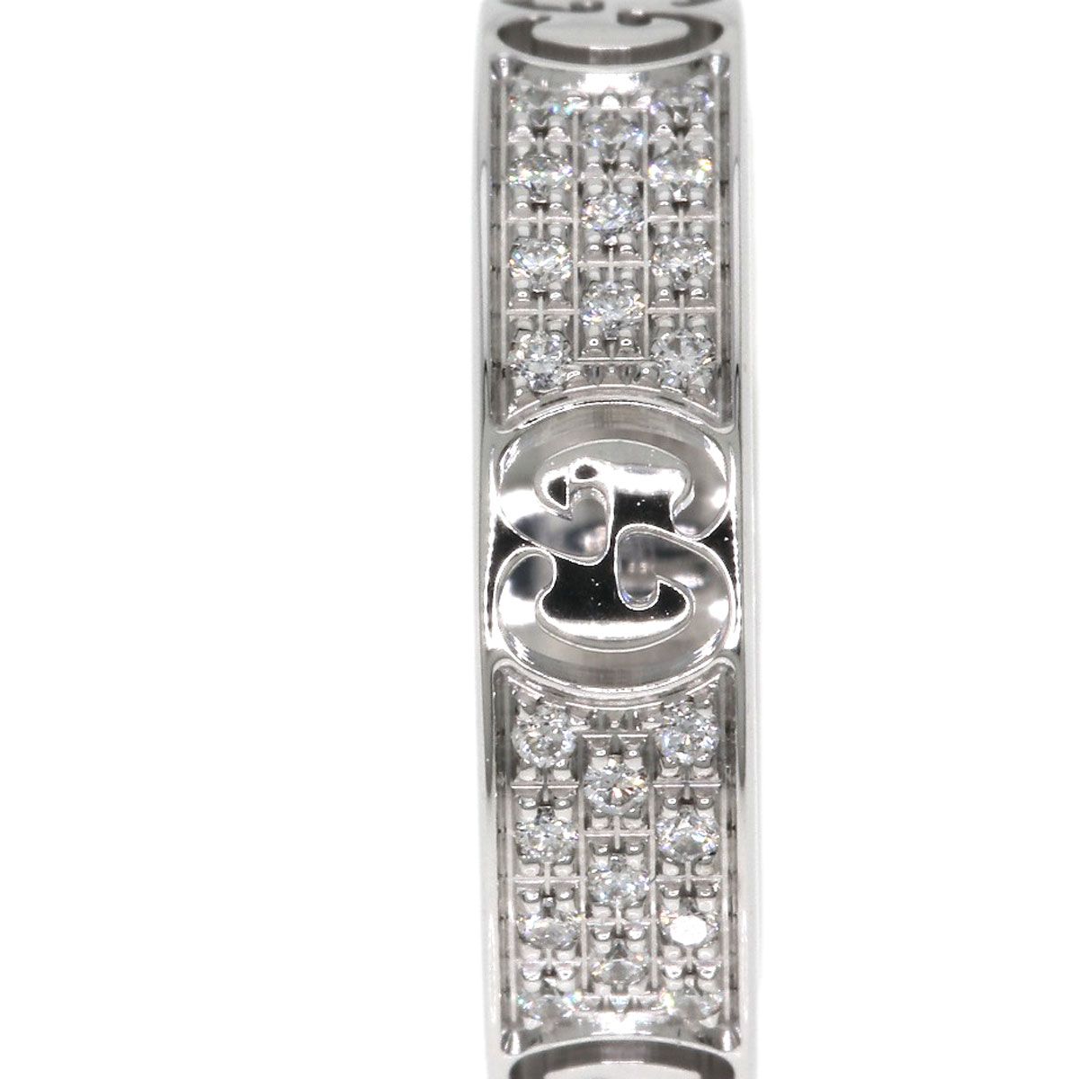 Gucci Icon Full Diamond Ring 18k White Gold — view 8