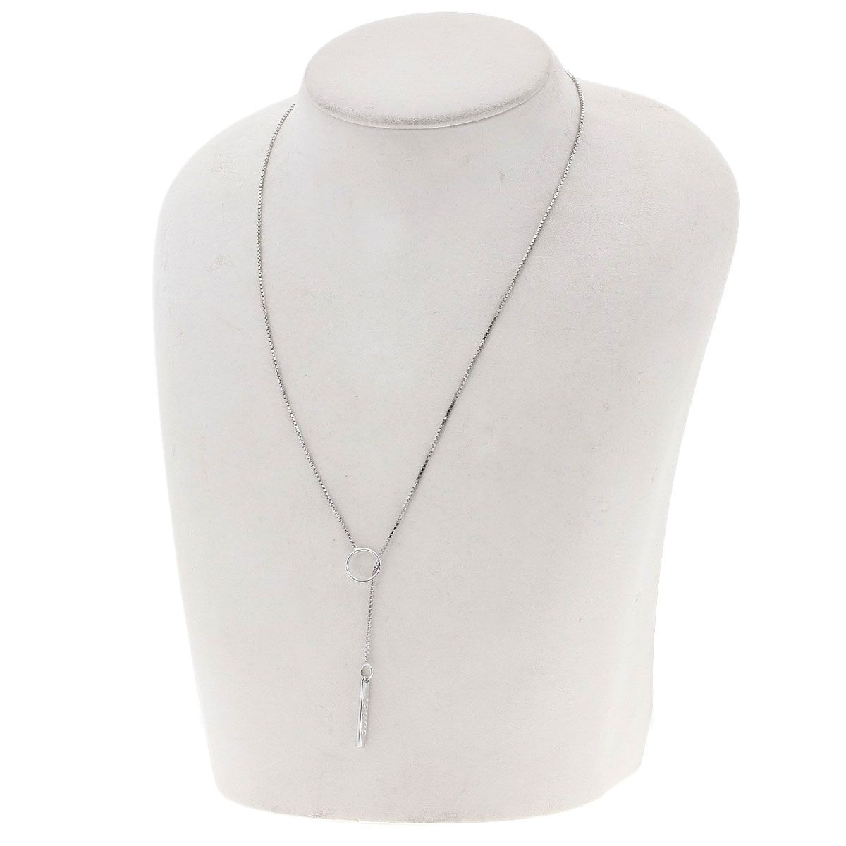 Gucci Lariat Necklace 18k White Gold — view 3