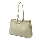 Fendi Zucca Ext Tote Shoulder Bag Green Tea Canvas Leather — view 2
