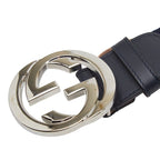 Gucci Belt 30 Navy Red Canvas Leather — view 3
