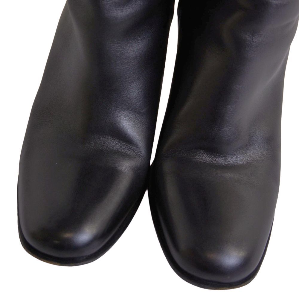 Hermes Boots Long Leather Heels Shoes — view 3