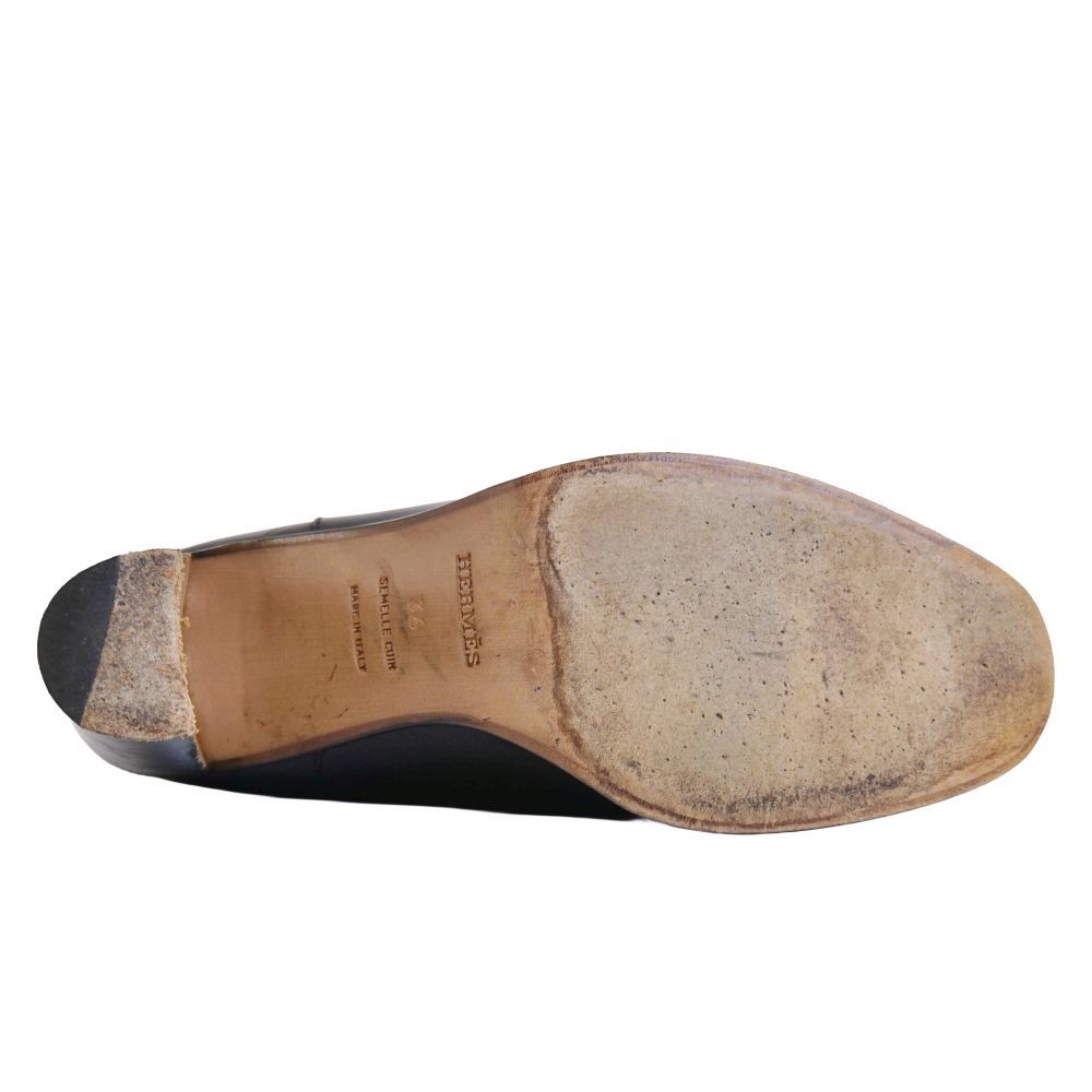 Hermes Boots Long Leather Heels Shoes — view 8