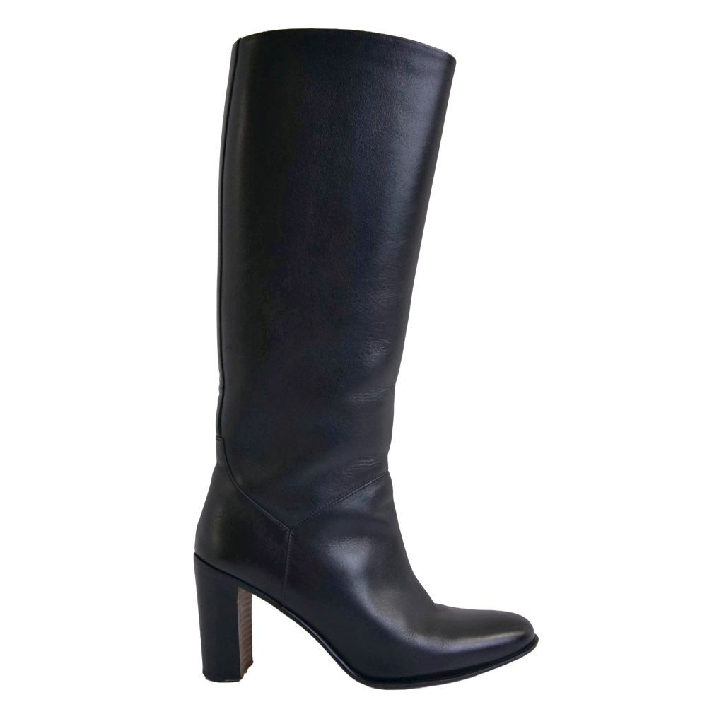 Hermes Boots Long Leather Heels Shoes — view 6