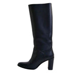 Hermes Boots Long Leather Heels Shoes — view 7
