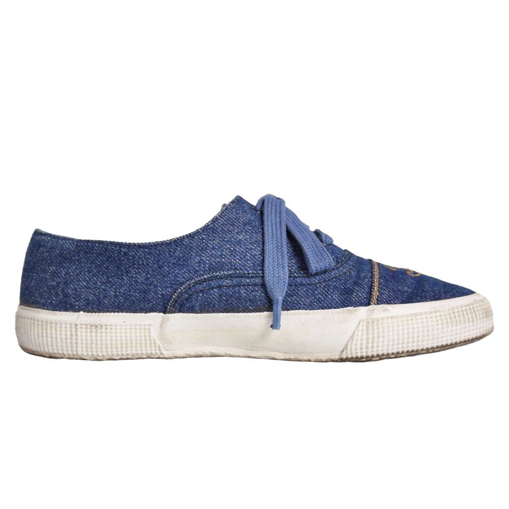 Chanel Vintage Sneakers Low Cut Denim Cocoma — view 6
