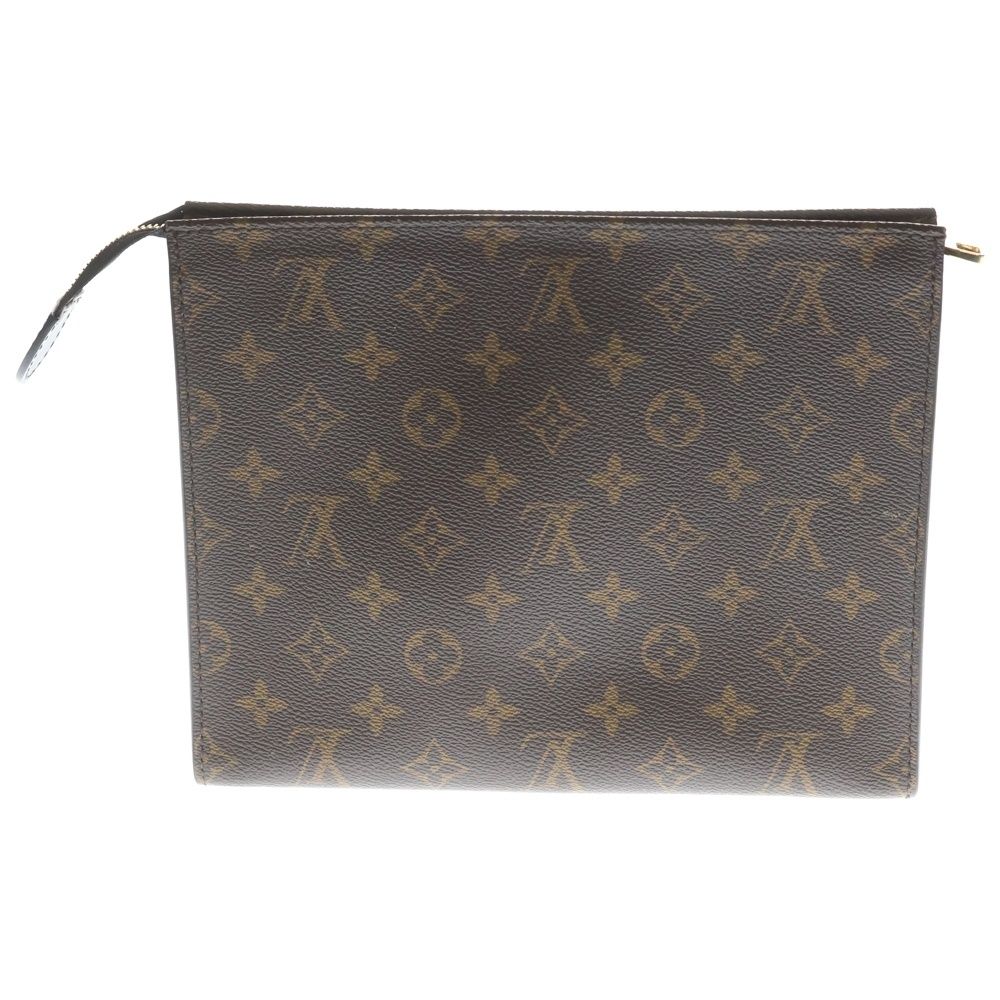 Louis Vuitton Poche Toilette NM Monogram Clutch Brown — view 2