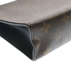 Louis Vuitton Poche Toilette NM Monogram Clutch Brown — view 6