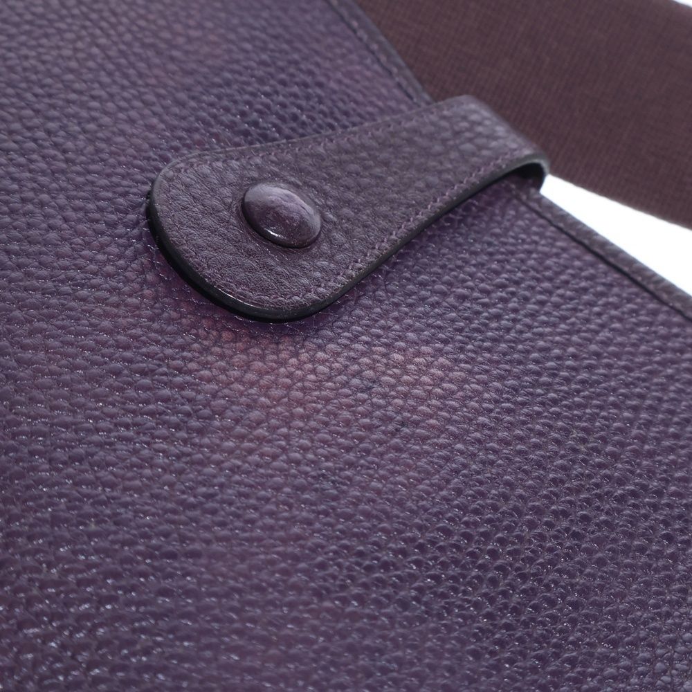 Hermes Evelyne GM Shoulder Bag Cassis Togo Leather Gold Strap — view 5