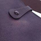 Hermes Evelyne GM Shoulder Bag Cassis Togo Leather Gold Strap — view 5