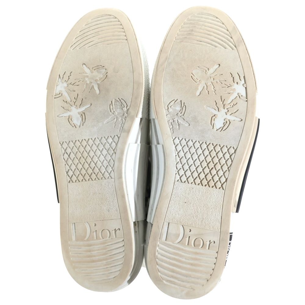 Dior Technical Fabric High Cut Sneakers Oblique Cut Shoes White Gray — view 5