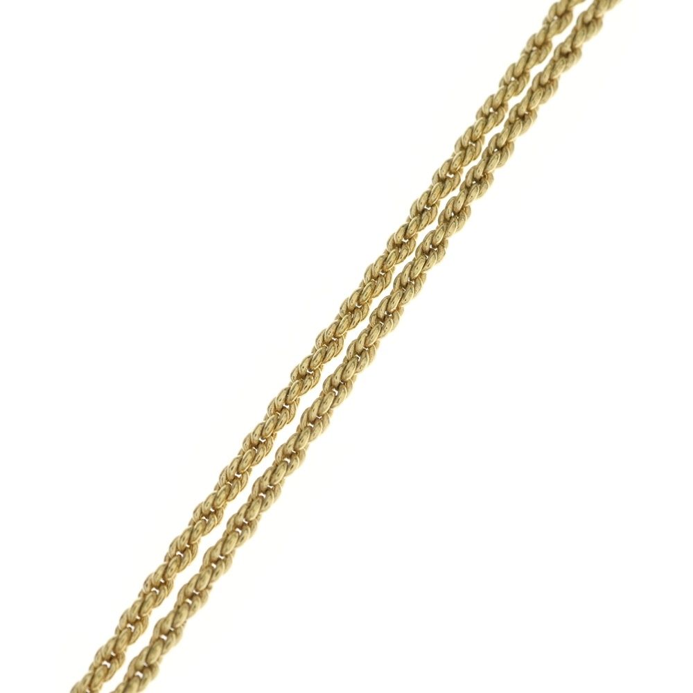 Dior CD Logo Bag Motif Chain Pendant Necklace Gold Plated — view 4