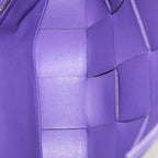 Bottega Veneta Cassette Leather Shoulder Bag Purple — view 4