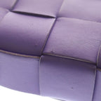 Bottega Veneta Cassette Leather Shoulder Bag Purple — view 5