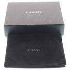 Chanel Quilted Bifold Wallet Card Case Compact Black Caviar Leather Gold — view 6