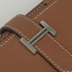 Hermes Bearn Souffle Wallet Epsom Gold Brown Silver Veau — view 7