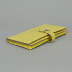 Hermes Bearn Souffle Wallet Chevre Limoncello Yellow Silver Misor — view 3