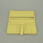 Hermes Bearn Souffle Wallet Chevre Limoncello Yellow Silver Misor — view 5