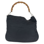 Gucci Black Silver Nylon Leather 001 Shoulder Bag — view 2