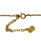 Dior Vintage CD Logo Motif Necklace Pendant Choker Gold — view 4