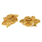 Chanel CC Logo Earrings Gold Vintage — view 2