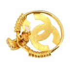 Chanel Round Earring Gold — view 3