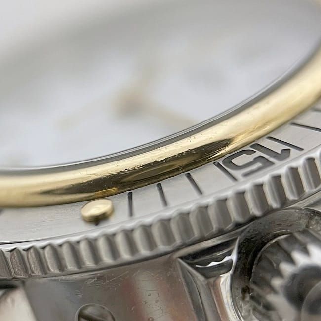 Hermes Watches Clipper Diver White Silver Gold Watch — view 7