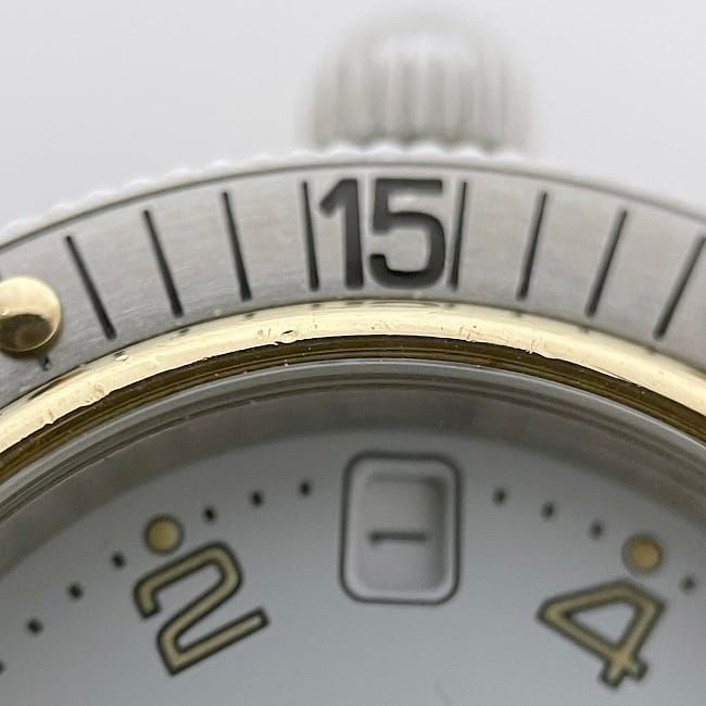 Hermes Watches Clipper Diver White Silver Gold Watch — view 8
