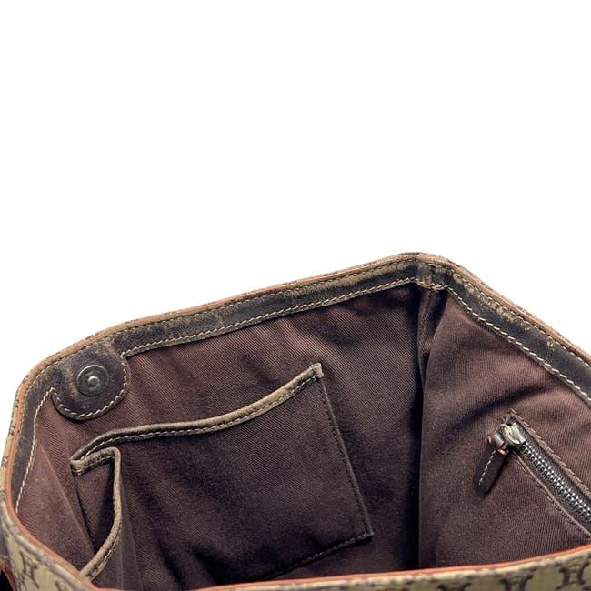 Celine Tote Beige Brown Macadam Light Nylon Leather — view 4