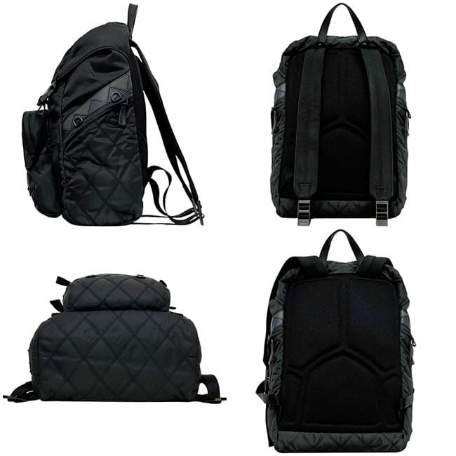 Prada Backpack Black Nero Quilted — view 2