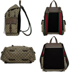 Gucci Backpack Beige Brown GG Supreme Sherry — view 2