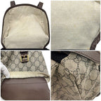 Gucci Backpack Beige Brown GG Supreme Sherry — view 7