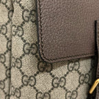 Gucci Backpack Beige Brown GG Supreme Sherry — view 9