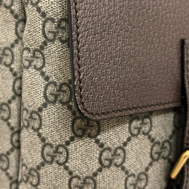 Gucci Backpack Beige Brown GG Supreme Sherry — view 9