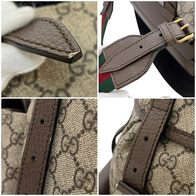 Gucci Backpack Beige Brown GG Supreme Sherry — view 8