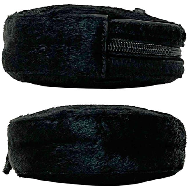 Prada Pouch Black Nero Case Calf Hair Leather 78 — view 2
