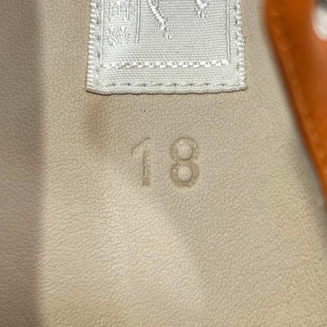 Hermes Baby Shoes Orange Addada Leather — view 8