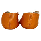 Hermes Baby Shoes Orange Addada Leather — view 4