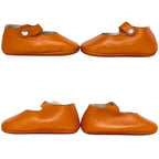 Hermes Baby Shoes Orange Addada Leather — view 2