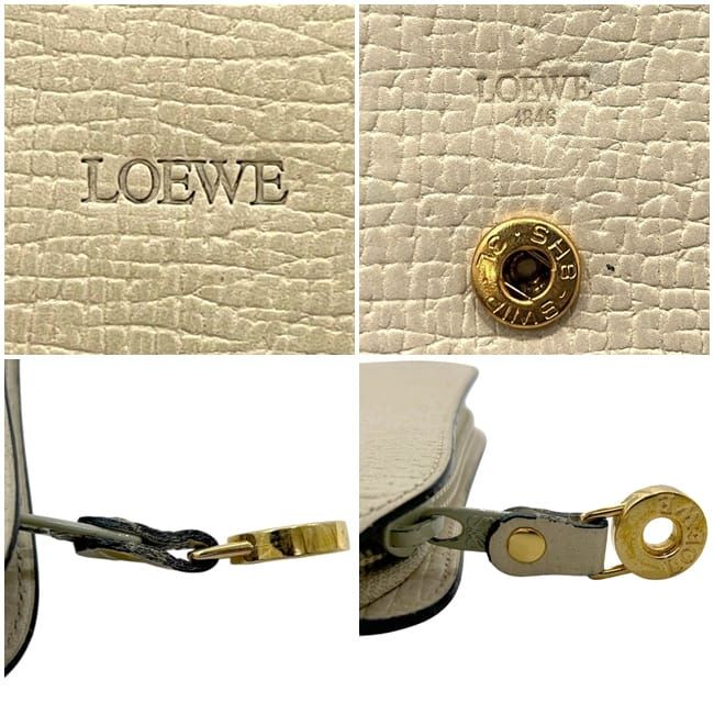 Loewe Zip Around Organizer Beige Travel Pouch Leather — view 6