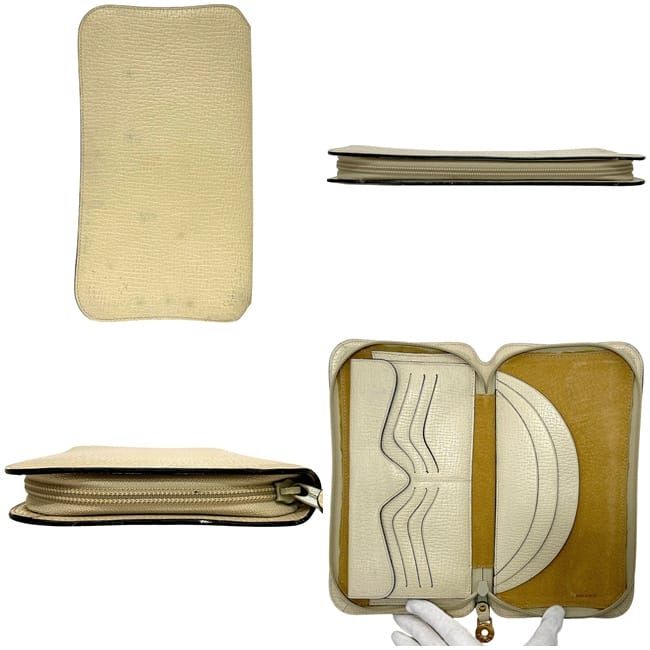 Loewe Zip Around Organizer Beige Travel Pouch Leather — view 2
