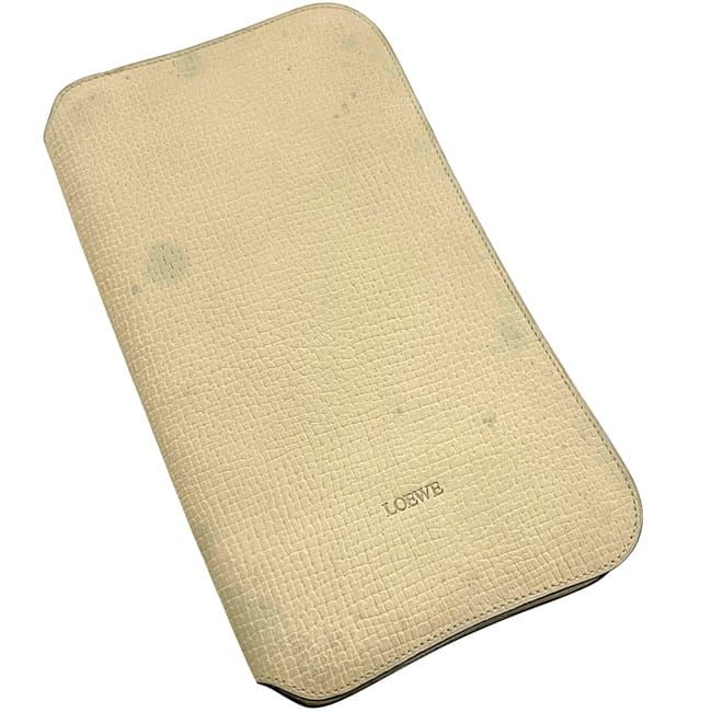 Loewe Zip Around Organizer Beige Travel Pouch Leather — view 9