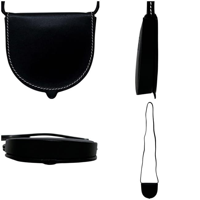 Loewe Pouch Heel Black Anagram Leather Bag — view 2