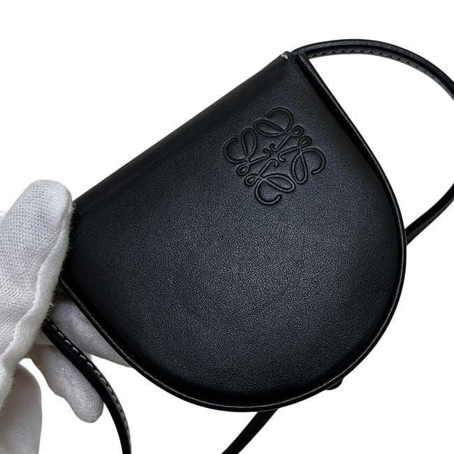 Loewe Pouch Heel Black Anagram Leather Bag — view 7
