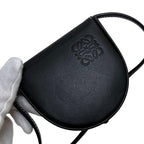 Loewe Pouch Heel Black Anagram Leather Bag — view 7