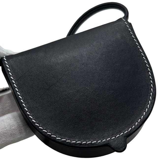 Loewe Pouch Heel Black Anagram Leather Bag — view 8